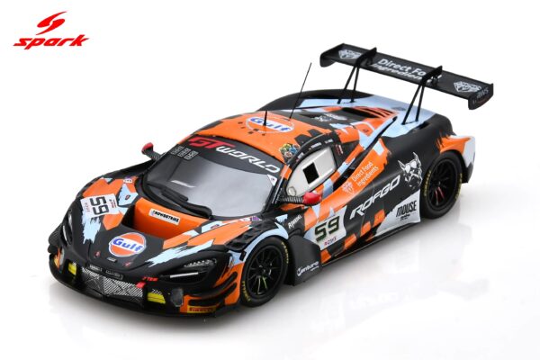 Spark 1:43 McLaren 720S GT3 EVO No.59 Garage 59 24H Spa 2025 (SB852) Diecast Model - Image 1