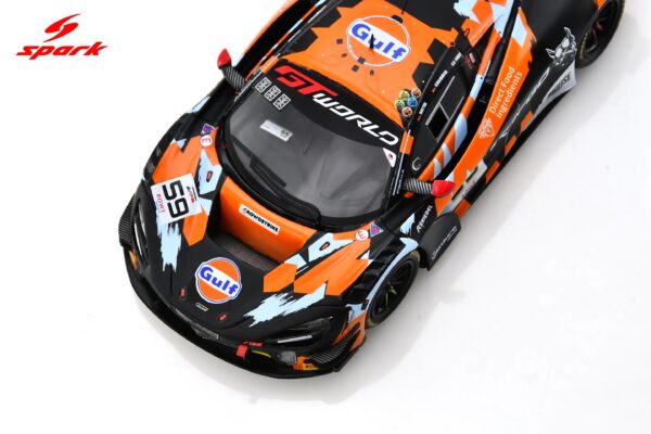 Spark 1:43 McLaren 720S GT3 EVO No.59 6th 24h Spa 2025 Garage 59 J. Loake, M. Kirchhöfer, B. Goethe (SB852) - Limited Edition Resin Model 19 Spark 1:43 McLaren 720S GT3 EVO No.59 Garage 59 24H Spa 2025 (SB852) Diecast Model - Image 2