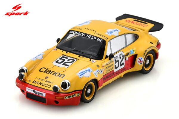 Spark 1:43 Porsche 911 Carrera RSR 3.0 No.52 Le Mans 24H 1975 (S9802) Diecast Model - Image 1