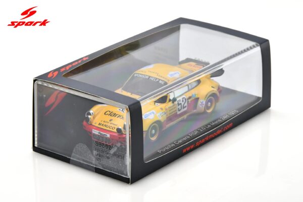 Spark 1:43 Porsche Carrera RSR 3.0 No.52 Walter Vollery, Robert Dorchy, Eddy Chapuis Le Mans 24H 1975 (S9802) - Resin Model 12 Spark 1:43 Porsche 911 Carrera RSR 3.0 No.52 Le Mans 24H 1975 (S9802) Diecast Model - Image 9