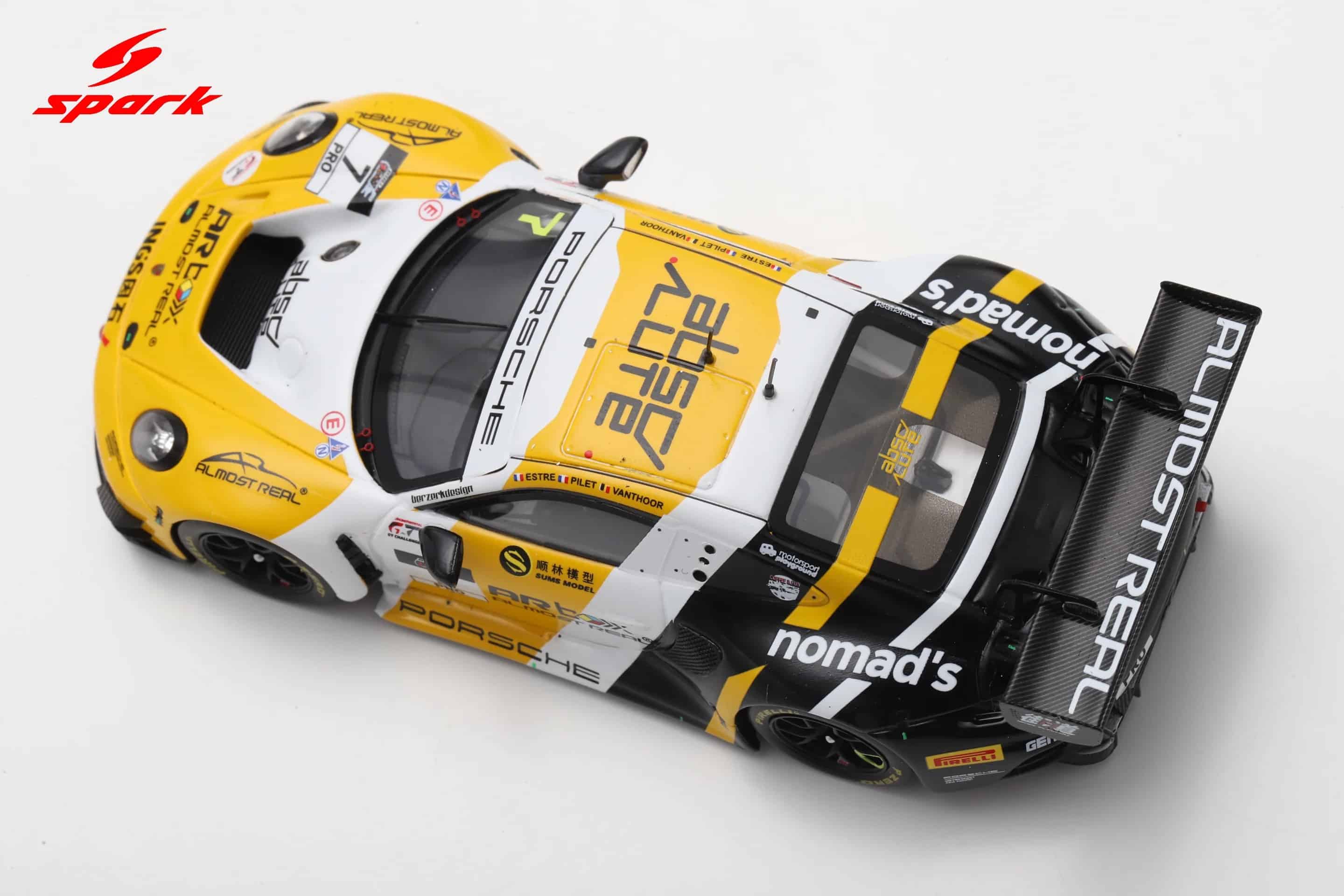 Spark 1:43 Porsche 911 GT3 R (992) No.7 Absolute Racing 2nd Suzuka 1000km 2025 L. Vanthoor K. Estre P. Pilet (SJ185) Resin Model 12 Spark 1:43 Porsche 911 GT3 R (992) No.7 Absolute Racing 2nd Suzuka 1000km 2025 L. Vanthoor K. Estre P. Pilet (SJ185) Resin Model