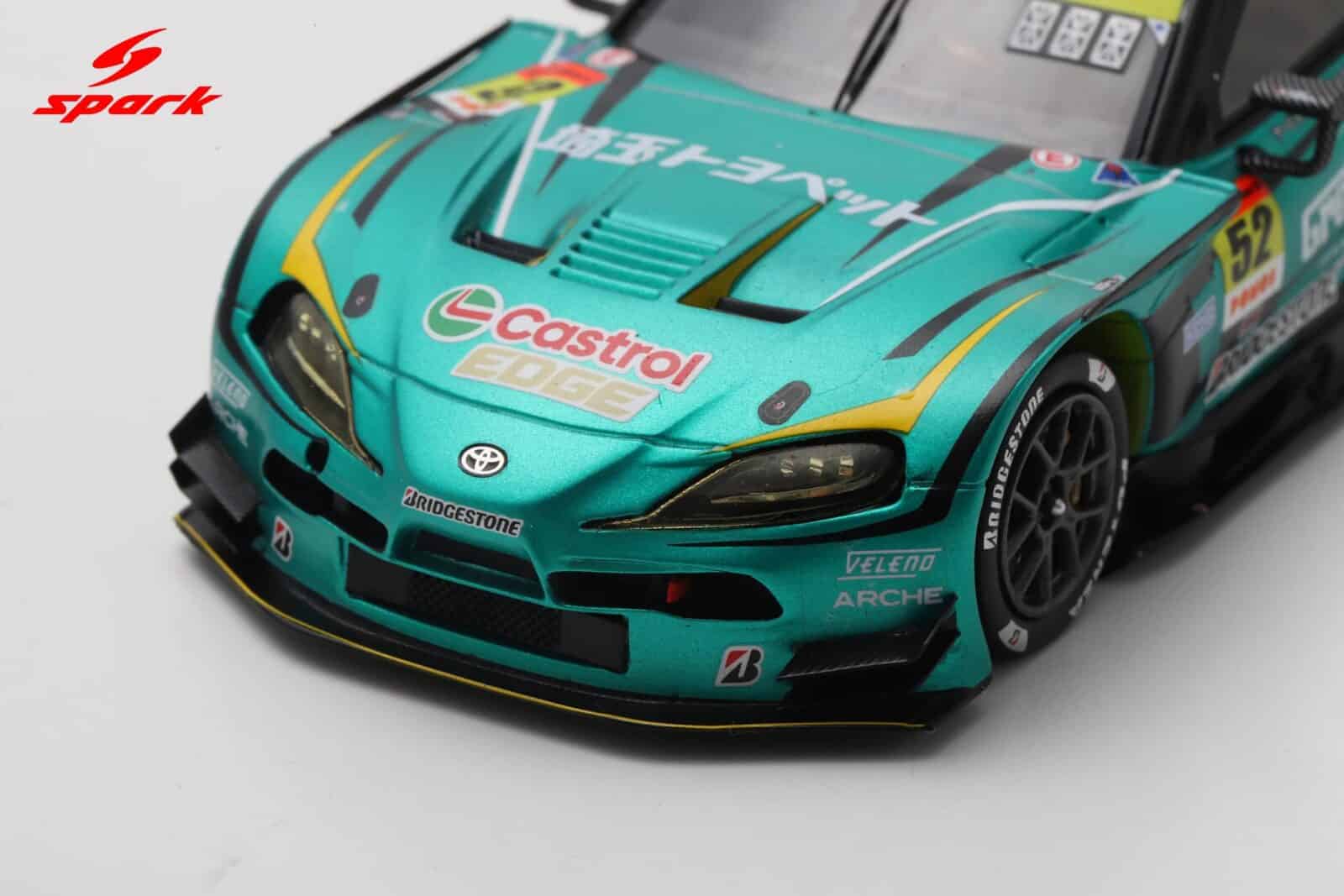 spark グリーンブレイブ　super gt スープラ　ミニカー Spark 1:43 Toyota GR Supra No.52 Saitama Toyopet Green Brave 2025