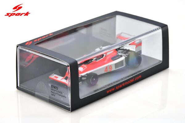 Spark 1:43 McLaren M23 No.49 US GP 1977 Hector Rebaque (S7472) - Resin Model 13 Spark 1:43 Williams FW06 No.49 Race of Champions 1979 (S7472) Diecast Model - Image 11