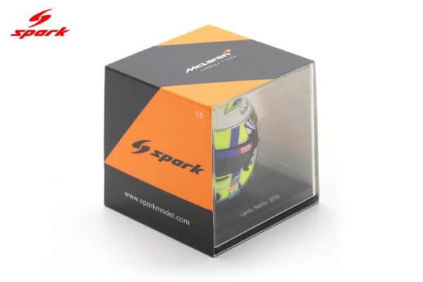 Spark 1:5 Lando Norris McLaren F1 Helmet 2019 Season (5HF025) Resin Model 24 Spark 1:5 Lando Norris McLaren F1 Helmet 2019 Season (5HF025) Resin Model