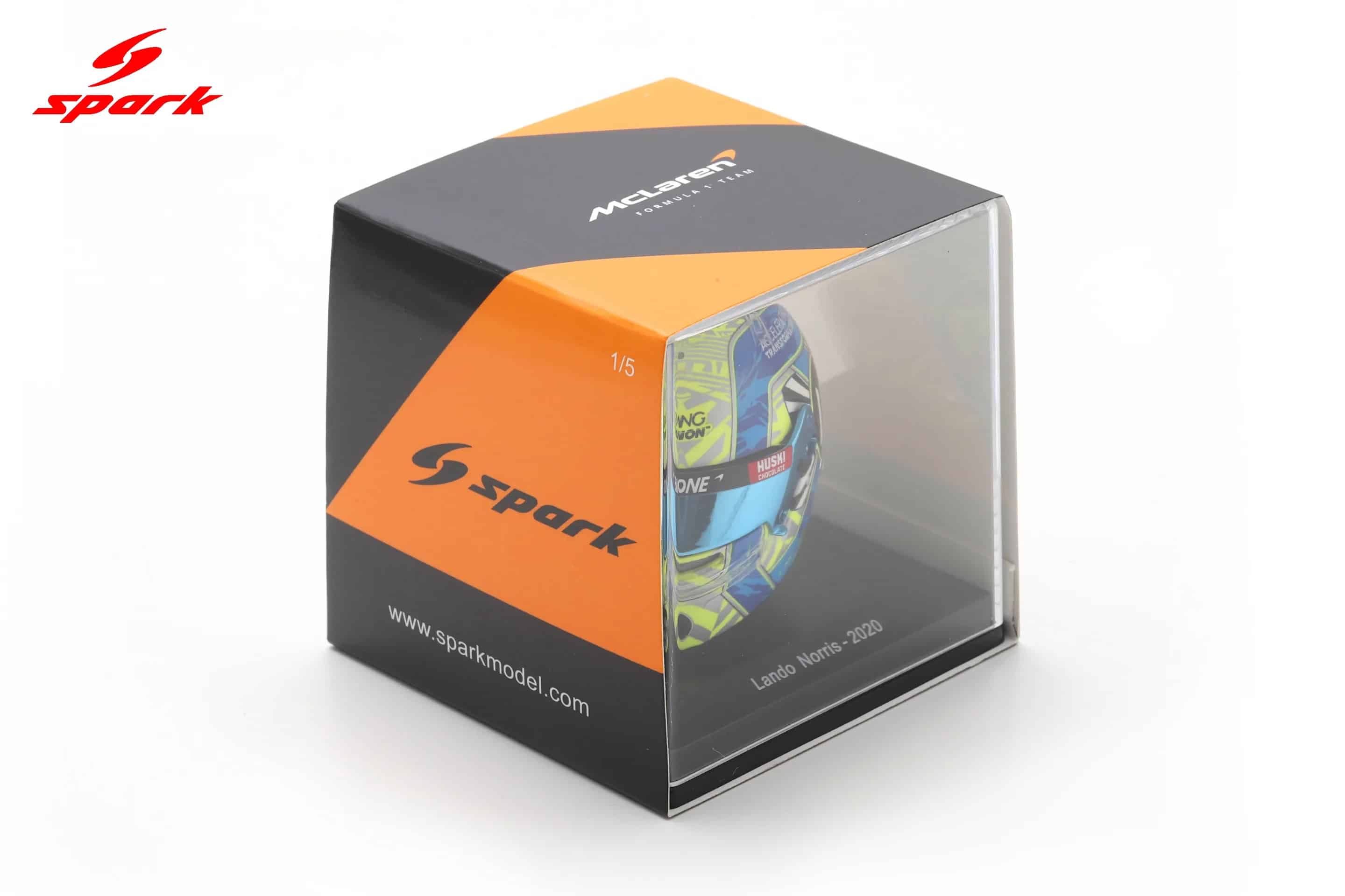 Spark 1:5 Lando Norris McLaren F1 Helmet 2020 Season (5HF042) Resin Model 12 Spark 1:5 Lando Norris McLaren F1 Helmet 2020 Season (5HF042) Resin Model