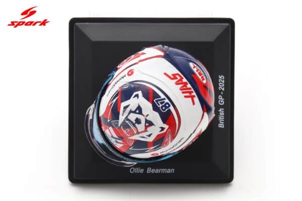 Spark 1:5 Ollie Bearman British GP 2025 Helmet Replica (5HF221) 23 Spark 1:5 Ollie Bearman British GP 2025 Helmet Replica (5HF221)