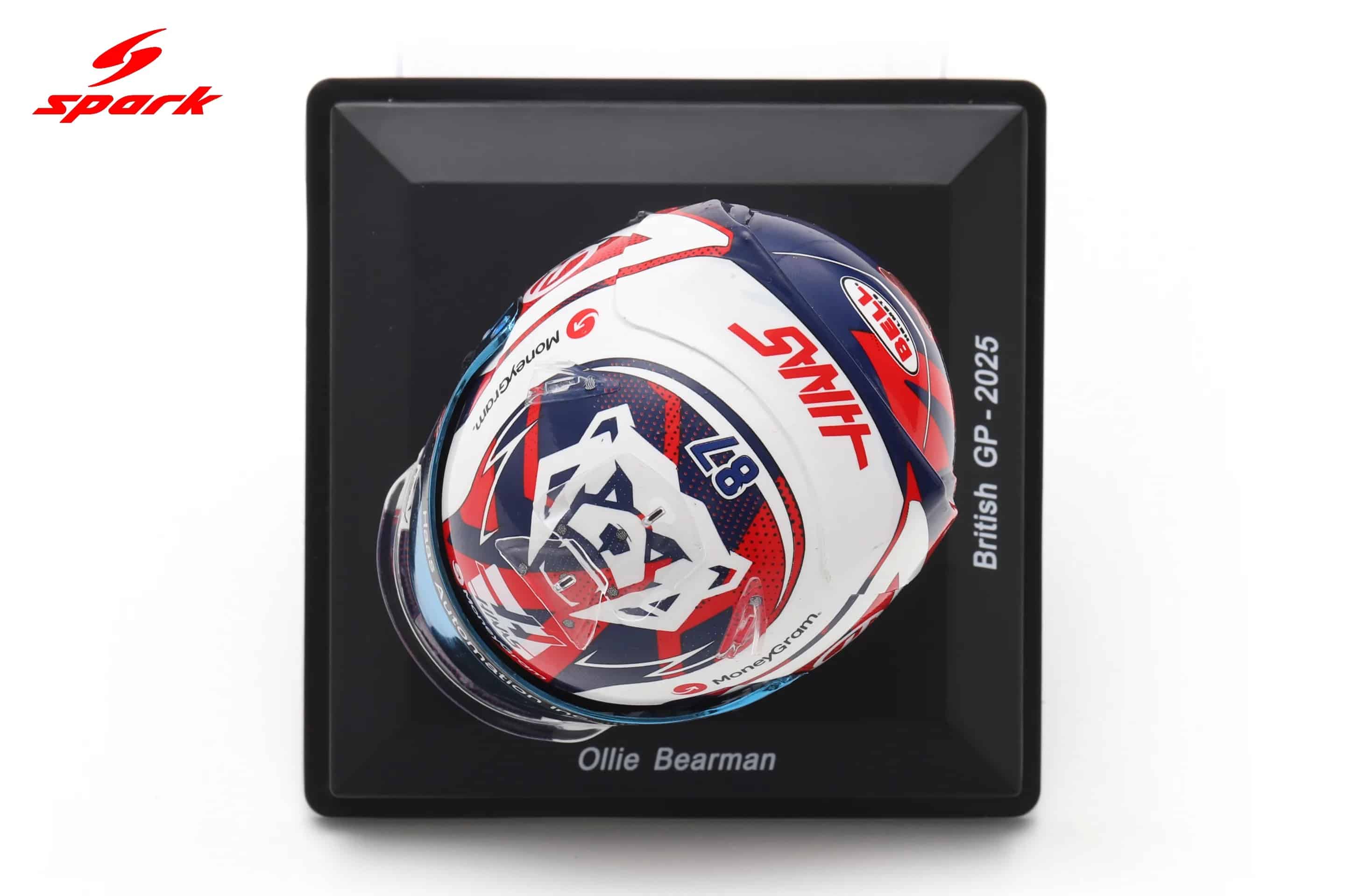 Spark 1:5 Ollie Bearman British GP 2025 Helmet Replica (5HF221) 11 Spark 1:5 Ollie Bearman British GP 2025 Helmet Replica (5HF221)