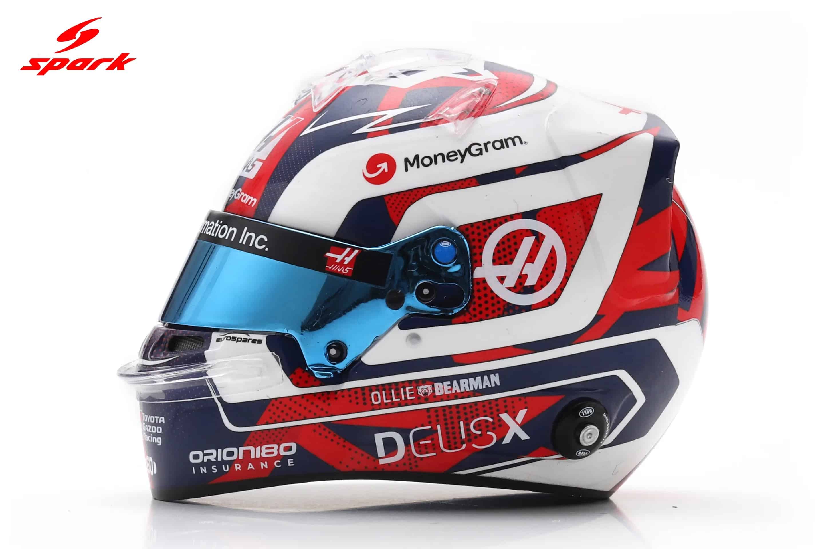 Spark 1:5 Ollie Bearman British GP 2025 Helmet Replica (5HF221) 4 Spark 1:5 Ollie Bearman British GP 2025 Helmet Replica (5HF221)