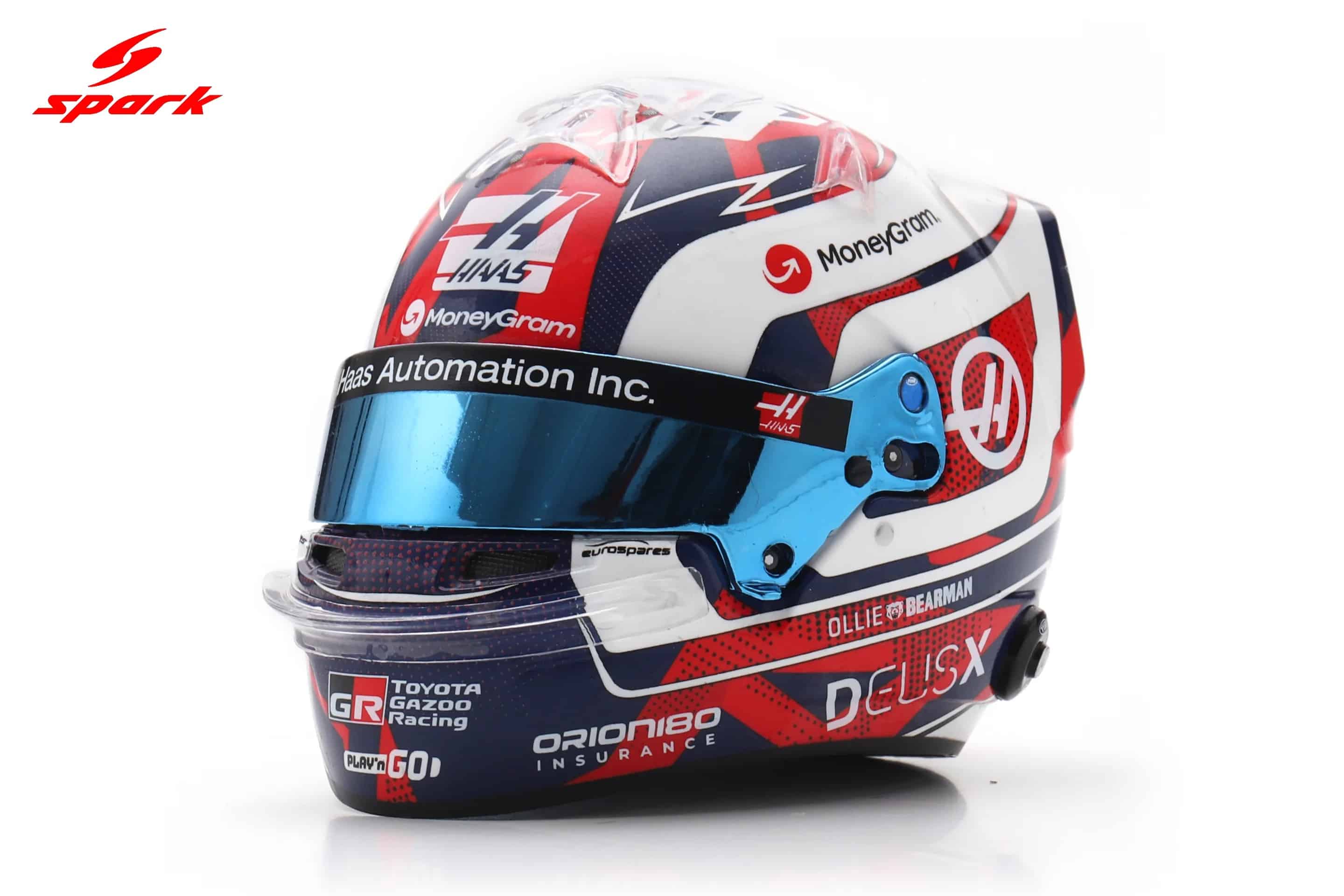 Spark 1:5 Ollie Bearman British GP 2025 Helmet Replica (5HF221) 5 Spark 1:5 Ollie Bearman British GP 2025 Helmet Replica (5HF221)