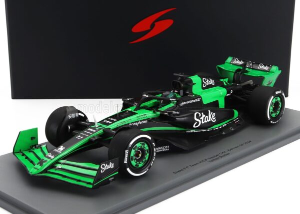 spark 1:18 stake f1 valterri bottas resin model 2024 green.7