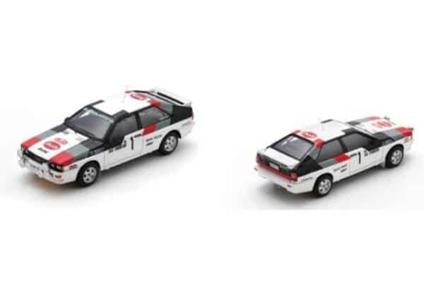 Spark 1:43 Audi Quattro No.1 1982 Hannu Mikkola / Arne Hertz Rallye Monte Carlo (S3223) Resin Model