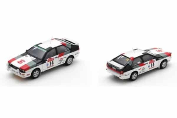 Spark 1:43 Audi Quattro No.14 Audi Sport 1981 Michèle Mouton / Fabrizia Pons Rallye Sanremo (S3220) Resin Model