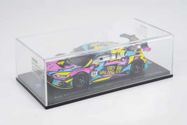 Spark 1:43 Audi R8 LMS EVO II No.44 Geyer Valmont Racing Bathurst 12h 2025 S.Andrews, M.Zalloua, S.Pires (AS086) Limited Edition Resin Model 5 Spark 1:43 Audi R8 LMS Evo II No.44 Geyer Valmont Racing Bathurst 12h 2025 – in display case