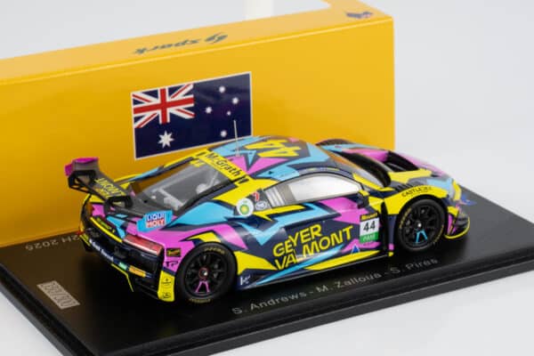Spark 1:43 Audi R8 LMS Evo II No.44 Geyer Valmont Racing Bathurst 12h 2025 – front view