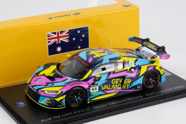 Spark 1:43 Audi R8 LMS Evo II No.44 Geyer Valmont Racing Bathurst 12h 2025 – rear view
