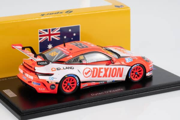 Spark 1:43 Porsche 911 GT3 Cup No.88 Dylan O'Keeffe Carrera Cup Australia Champion 2025 – front view