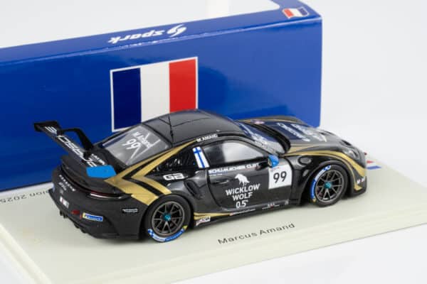Spark 1:43 Porsche 911 GT3 Cup No.99 Marcus Amand Carrera Cup France Champion 2025 – rear view