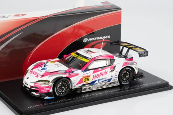 Diecast Model Shop - Model Universe 71 Spark 1:43 Toyota GR Supra GT Hoppy Schatz No.25 Super GT 2025 – rear view