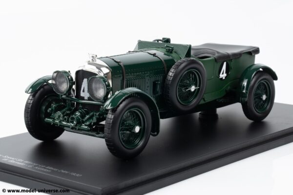Spark 1:18 Bentley Speed Six No.4 Winner 24H Le Mans 1930 W. Barnato - G. Kidston (18LM30) - Resin Model 14 Spark 1:18 Bentley Speed Six No.4 Winner 24H Le Mans 1930 W. Barnato - G. Kidston (18LM30) - Resin Model