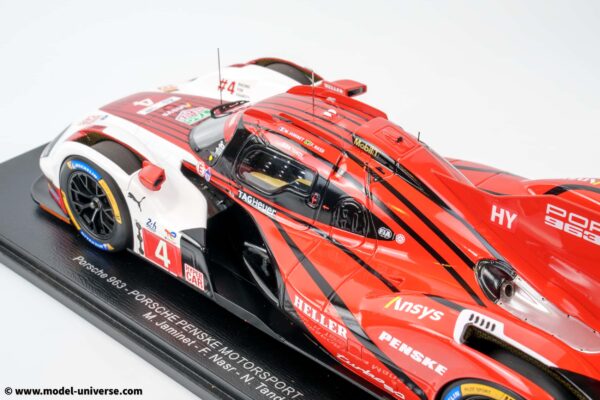 Spark - 1:18 Porsche 963 No.4 Penske 24h Le Mans 2024 - Tandy, Nasr, Jaminet - Resin Model 17 Spark - 1:18 Porsche 963 No.4 Penske 24h Le Mans 2024 - Tandy, Nasr, Jaminet - Resin Model