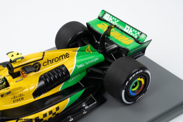 Spark 1:18 McLaren MCL38 Ayrton Senna Tribute #4 Lando Norris Monaco GP 2024 with Pitboard - Resin Model 19 Spark 1:18 McLaren MCL38 Ayrton Senna Tribute #4 Lando Norris Monaco GP 2024 with Pitboard - Resin Model