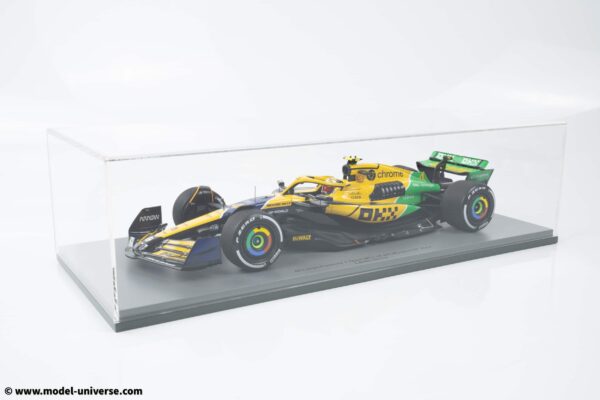 Spark 1:18 McLaren MCL38 Ayrton Senna Tribute #4 Lando Norris Monaco GP 2024 with Pitboard - Resin Model 12 Spark 1:18 McLaren MCL38 Ayrton Senna Tribute #4 Lando Norris Monaco GP 2024 with Pitboard - Resin Model