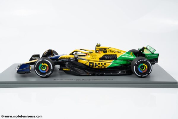 Spark 1:18 McLaren MCL38 Ayrton Senna Tribute #4 Lando Norris Monaco GP 2024 with Pitboard - Resin Model 16 Spark 1:18 McLaren MCL38 Ayrton Senna Tribute #4 Lando Norris Monaco GP 2024 with Pitboard - Resin Model
