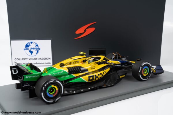 Spark 1:18 McLaren MCL38 Ayrton Senna Tribute #4 Lando Norris Monaco GP 2024 with Pitboard - Resin Model 11 Spark 1:18 McLaren MCL38 Ayrton Senna Tribute #4 Lando Norris Monaco GP 2024 with Pitboard - Resin Model