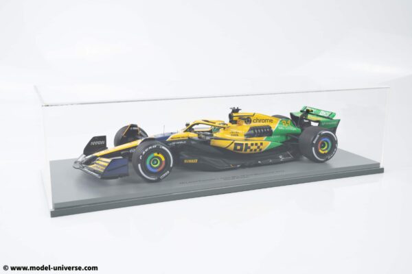 Spark 1:18 McLaren MCL38 Ayrton Senna Tribute #81 Oscar Piastri Monaco GP 2024 with Pitboard - Resin Model 13 Spark 1:18 McLaren MCL38 Ayrton Senna Tribute #81 Oscar Piastri Monaco GP 2024 with Pitboard - Resin Model