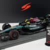 Spark 1:18 Mercedes-AMG Petronas W15 #44 Lewis Hamilton Winner British GP 2024 with Flag