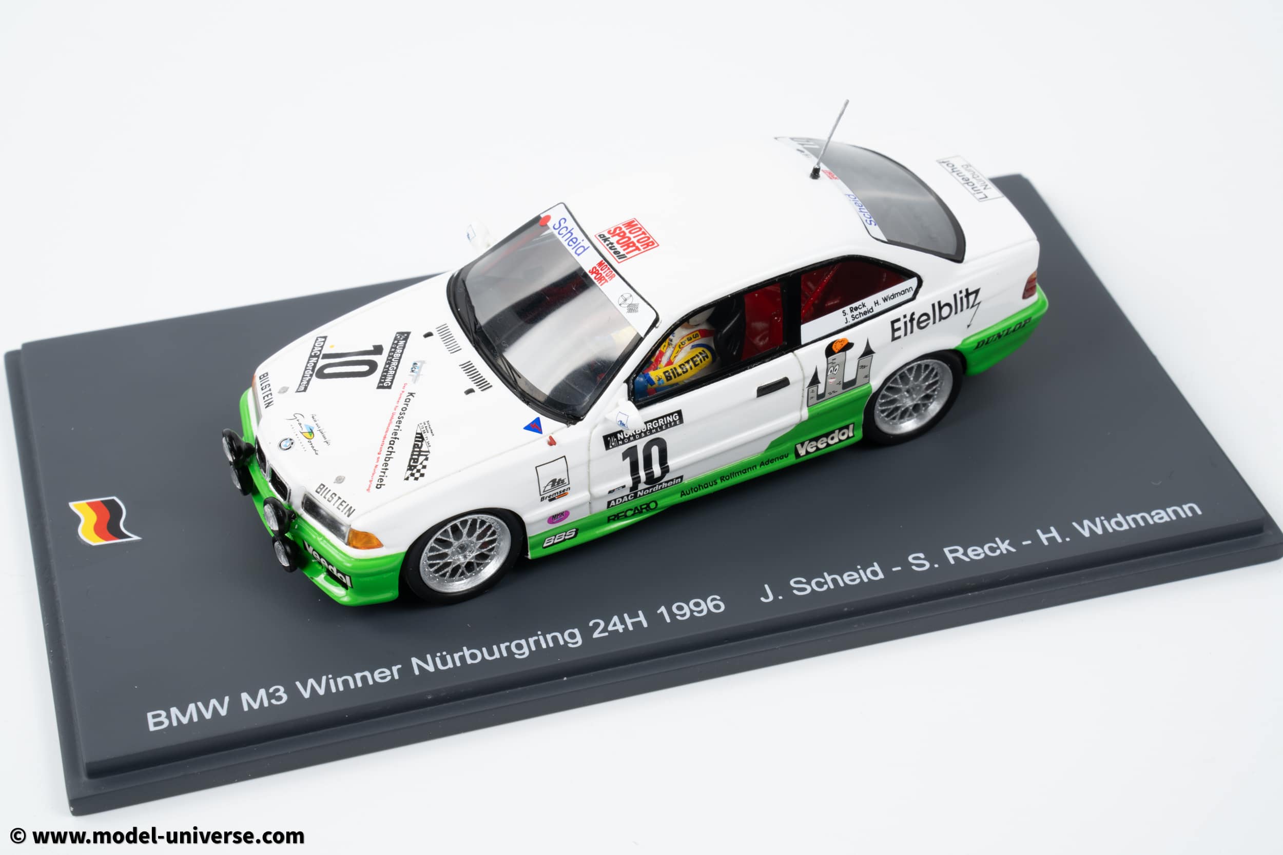 Spark - 1:43 BMW M3 Scheid Eifelblitz Winner 24h Nurburgring 1996 - Resin Model 5 spark 43NUR1996 img 2