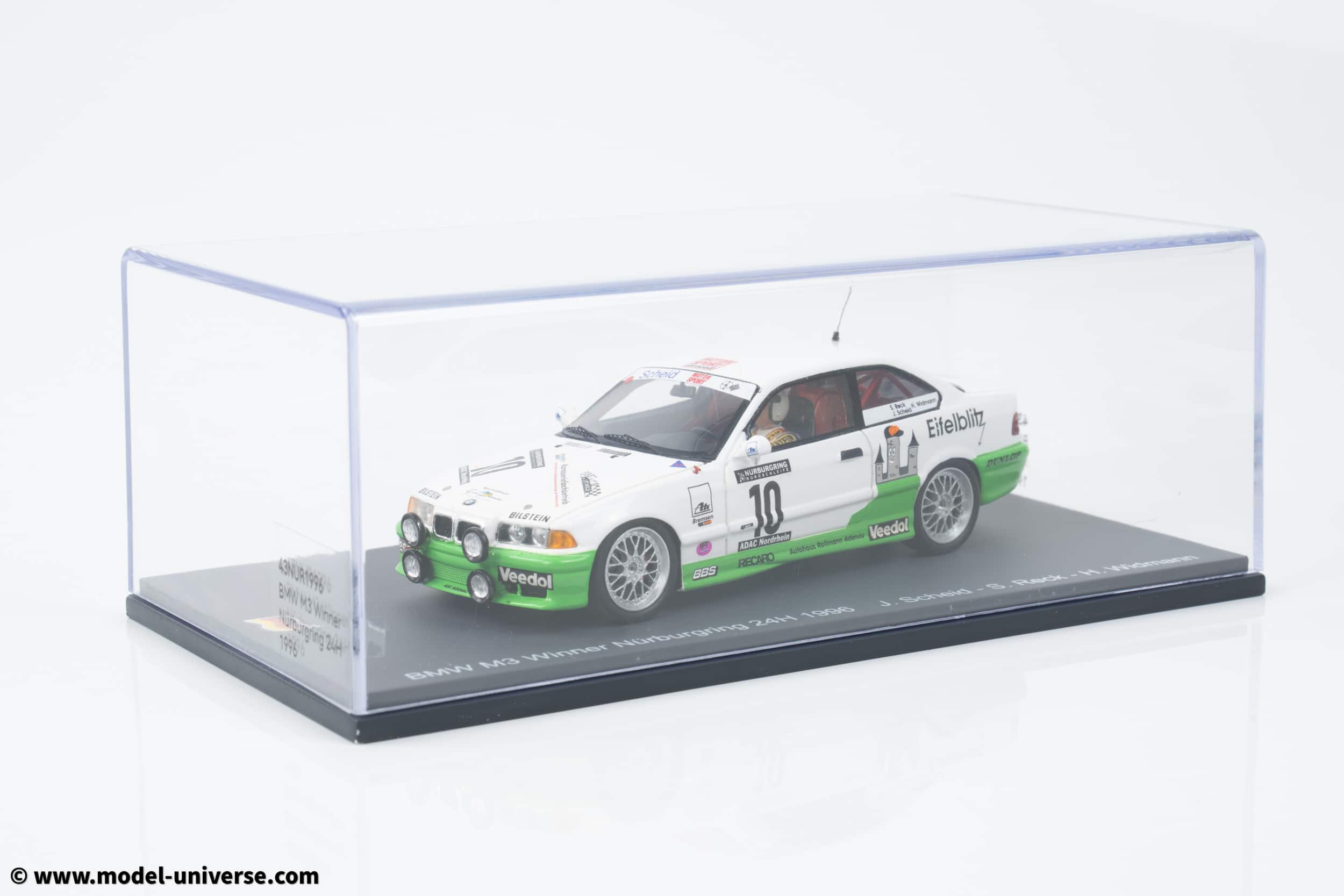 Spark - 1:43 BMW M3 Scheid Eifelblitz Winner 24h Nurburgring 1996 - Resin Model 3 spark 43NUR1996 img 6