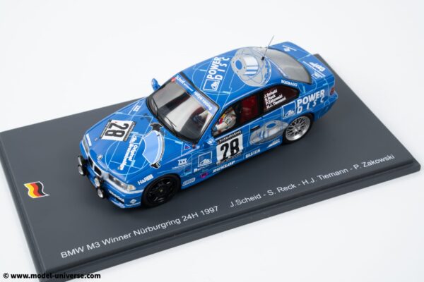 Spark - 1:43 BMW M3 (E36) Scheid Motorsports Winner 24h Nurburgring 1997 - Resin Model 10 Spark - 1:43 BMW M3 (E36) Scheid Motorsports Winner 24h Nurburgring 1997 - Resin Model