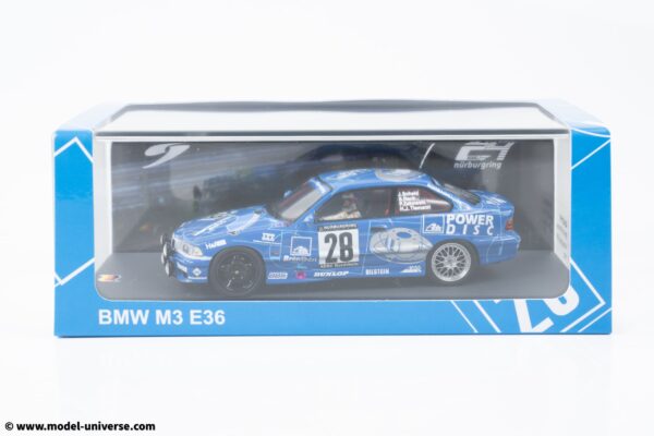Spark - 1:43 BMW M3 (E36) Scheid Motorsports Winner 24h Nurburgring 1997 - Resin Model 13 Spark - 1:43 BMW M3 (E36) Scheid Motorsports Winner 24h Nurburgring 1997 - Resin Model