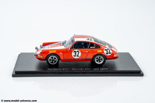 Spark - 1:43 Porshce 911 No.32 Auto Kremer Racing Winner 24h Spa 1968 - Resin Model 12 spark 43spa1968 porsche 911 3