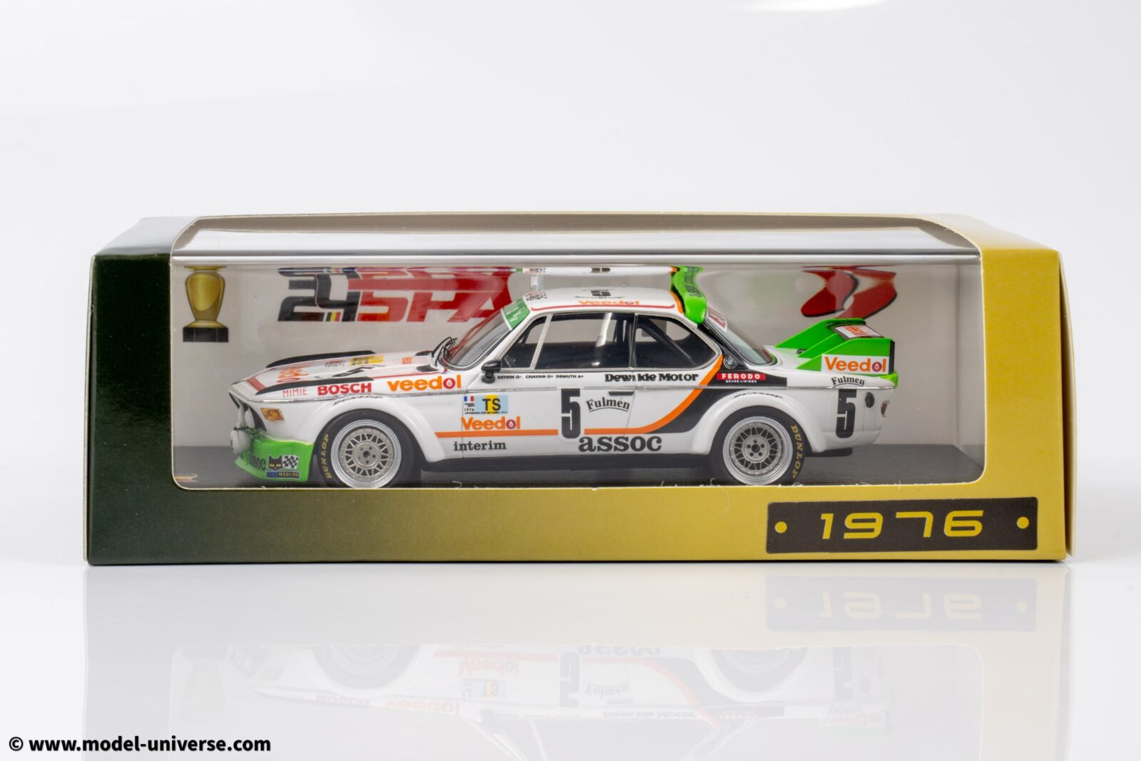 Spark - 1:43 BMW 3.0 CSL No.5 Winner 24h Spa 1976 - Resin Model