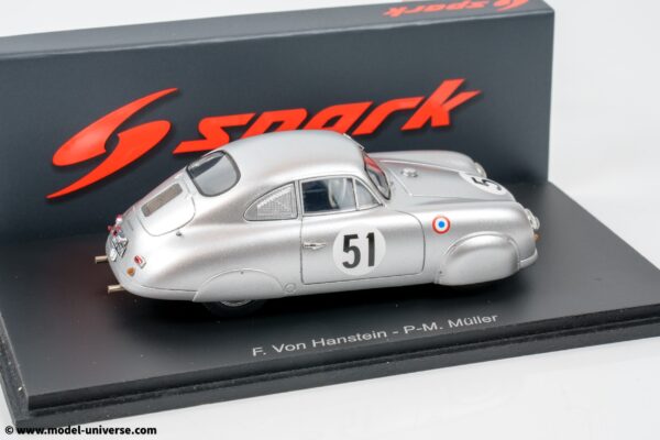 Spark - 1:43 Porsche 356 SL Coupe No.51 24h Le Mans 1952 - Hanstein, Muller - Resin Model 6 spark S9703 Porsche 356 SL Le Mans 1952 Resin Model 1