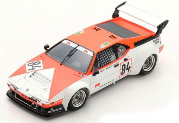 spark models 1:18 bmw m1 #84 15th 24h le mans 1980 h-j. stuck/h-g. burger/d. lacaud