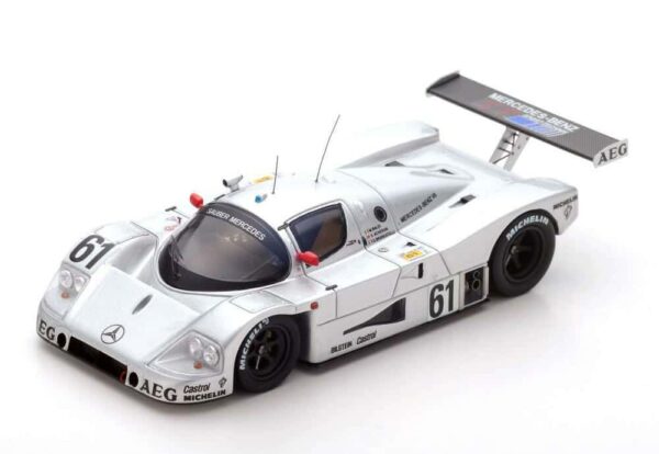 spark models 1:18 sauber c9 #61 2nd 24h le mans 1989 m. baldi/k. acheson/g. brancatelli