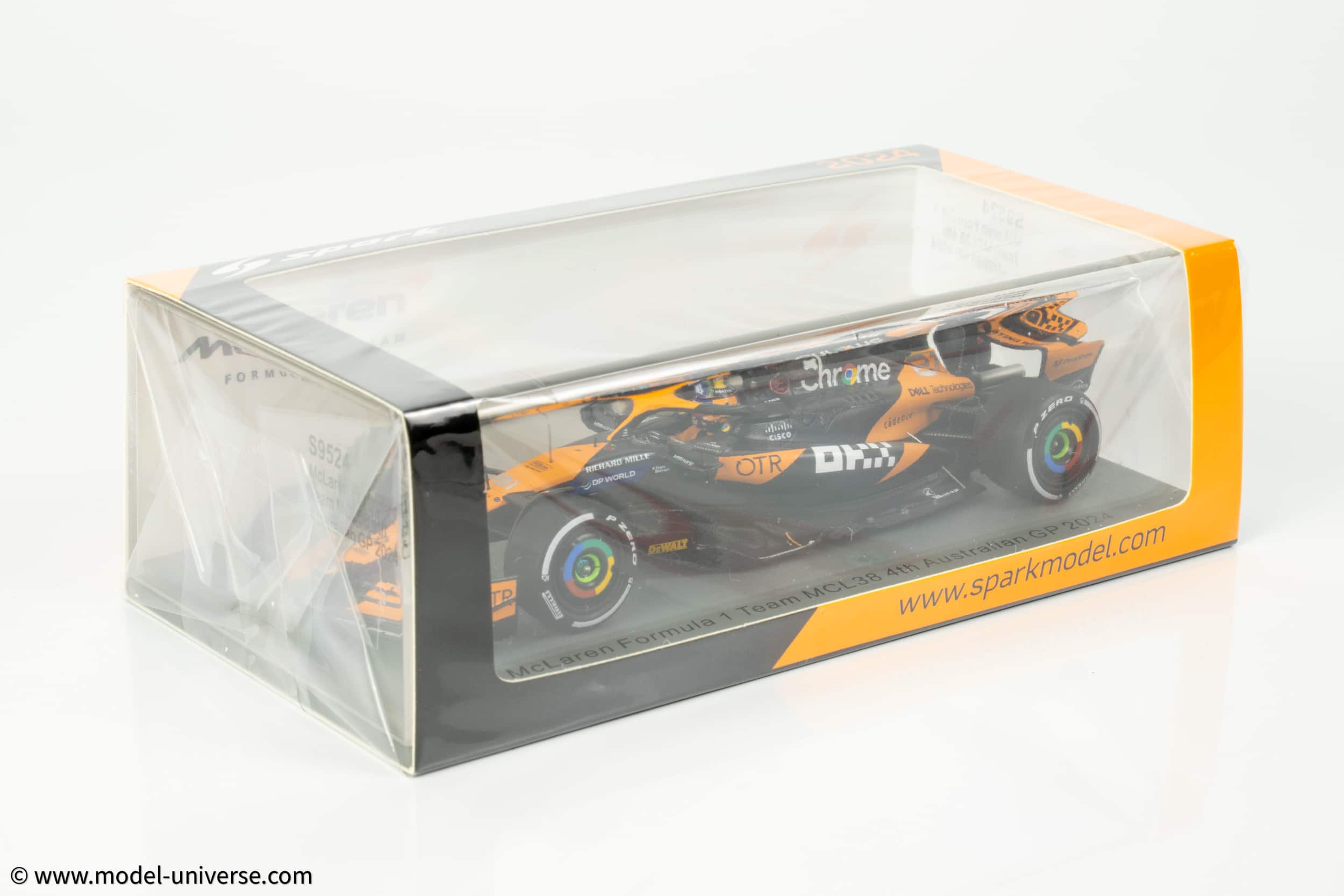 ミニカー McLaren MCL38 4th Australian GP 2024 McLaren MCL38 Mercedes F1 4° Australian GP 2024 - scale 1