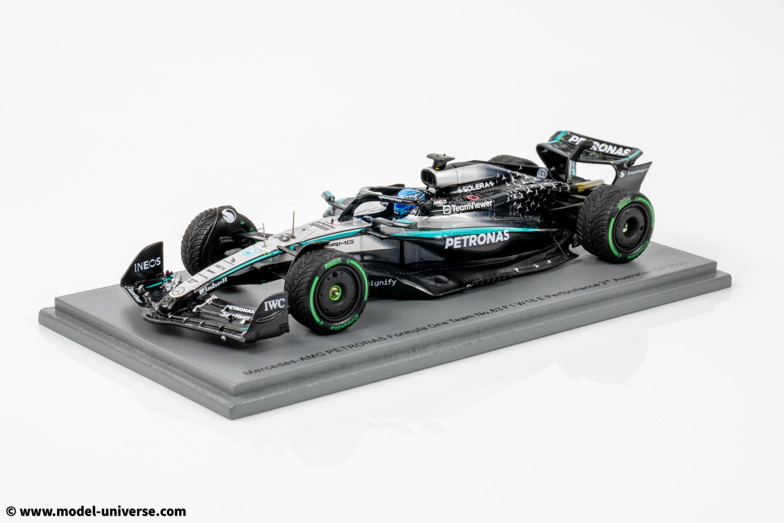 Spark - 1:43 Mercedes F1 W16E No.63 George Russell 3rd Australian GP 2025 - Resin Model 5 Spark - 1:43 Mercedes F1 W16E No.63 George Russell 3rd Australian GP 2025 - Resin Model