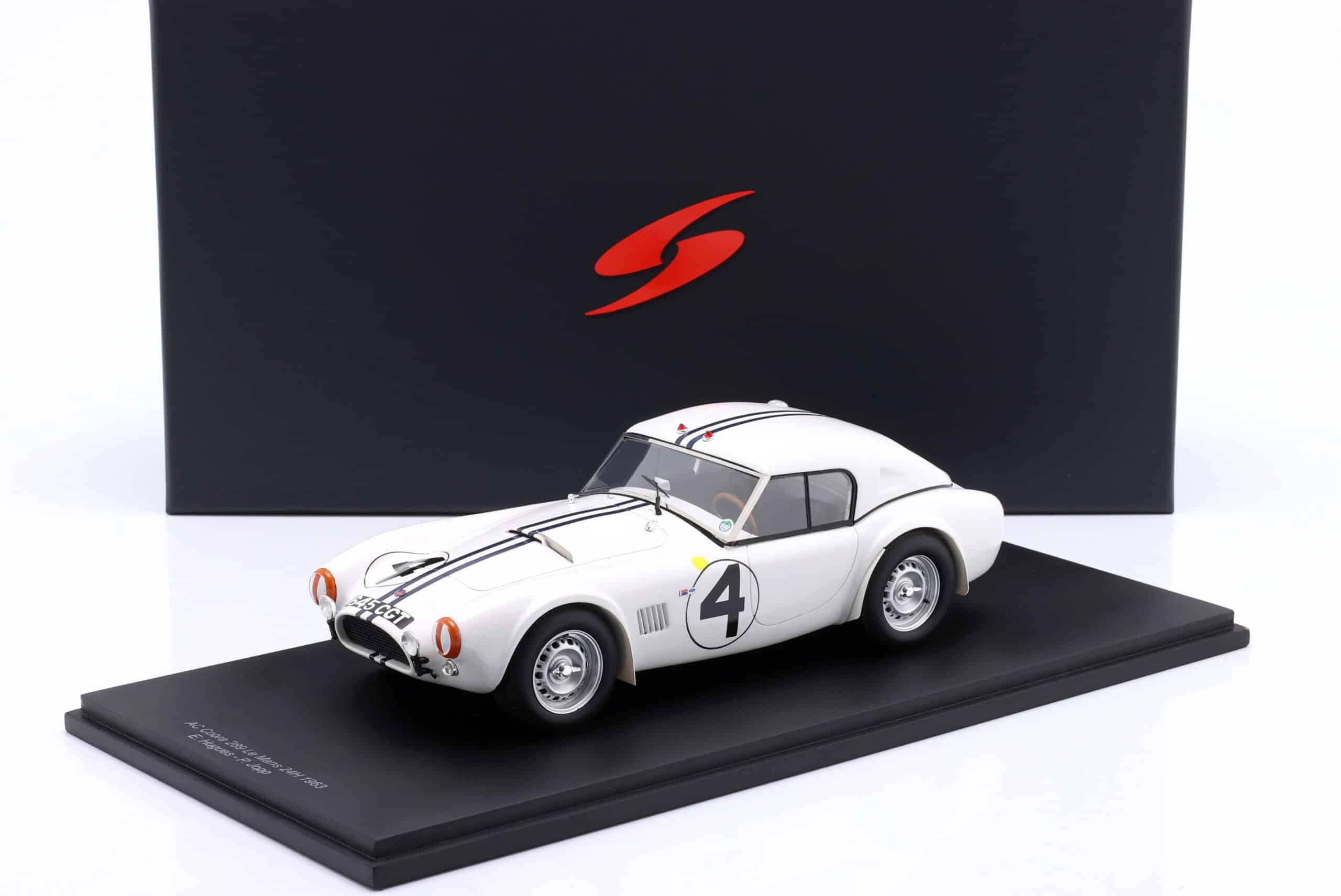 Spark 1:18 AC Cobra 289 Hard-Top #4 24h Le Mans 1963 E.Hugus, P.Jopp - Resin Model 1 Spark 1:18 AC Cobra 289 Hard-Top #4 24h Le Mans 1963 E.Hugus, P.Jopp - Resin Model