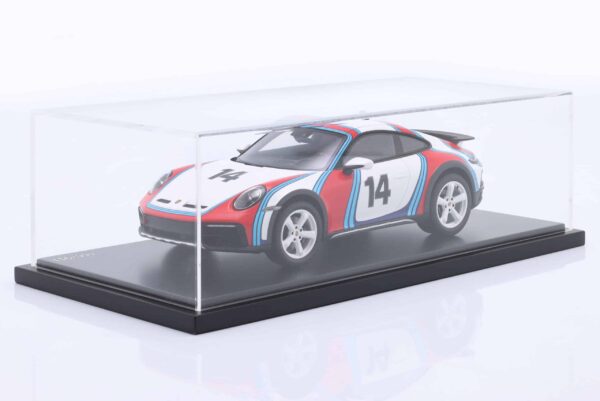 Spark - 1:18 Porsche 911 (992) Dakar Martini Livery No.14 - Porsche Exclusive Resin Model 6 Spark - 1:18 Porsche 911 (992) Dakar Martini Livery No.14 - Porsche Exclusive Resin Model