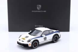 Spark - 1:18 Porsche 911 (992) Dakar Rally 1974 Design No.19 White - Porsche Exclusive Limited Edition Resin Model