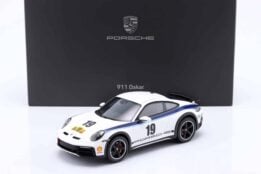 Spark - 1:18 Porsche 911 (992) Dakar Rally 1974 Design No.19 White - Porsche Exclusive Limited Edition Resin Model