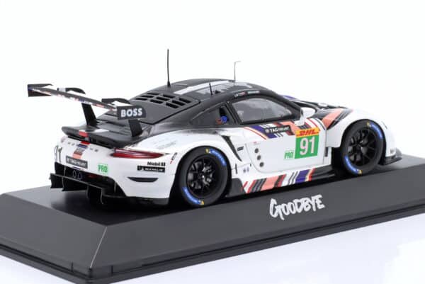 Spark - 1:43 Porsche 911 RSR-19 GT Team No.91 Goodbye Last Race WEC 8h Bahrain 2022 - G.Bruni, R.Lietz - Porsche Exclusive Limited Edition Resin Model