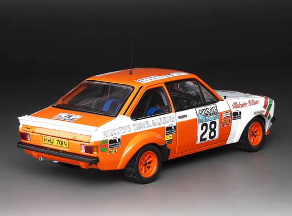 1:18 Ford Escort RS1800 #28 M.Wilson/R.Porter RAC Rally 1978 - Limited Edition Diecast Model - Sun Star