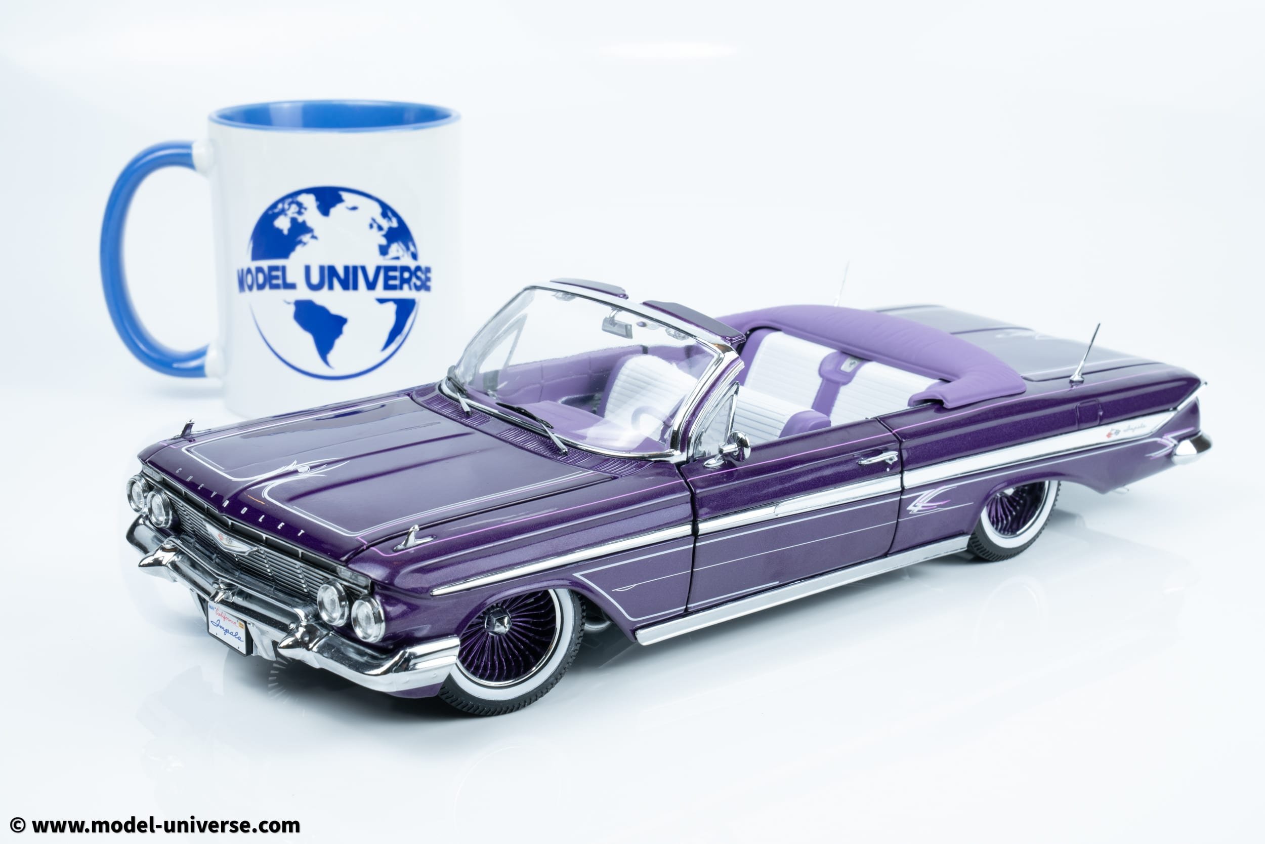 自動車 sun star 1/18 1961 impala 1/18 Sunstar 1961 Chevrolet Impala Open Convertible Lowrider