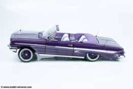 Sun Star - 1:18 Chevrolet Impala 1961 Open Convertible Lowrider Purple - Diecast Model