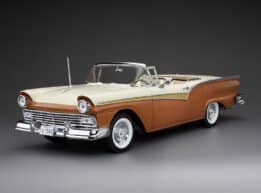 sun star ford fairlane 500 skylinder bronze colonial white 1957 diecast model 1349 image2
